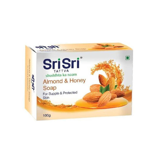 Sri Sri Tattva Almond Honey Soap - 100gm - Pack of 1