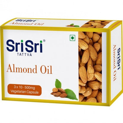 Sri Sri Tattva Almond Veg Oil Capsules - 30 caps