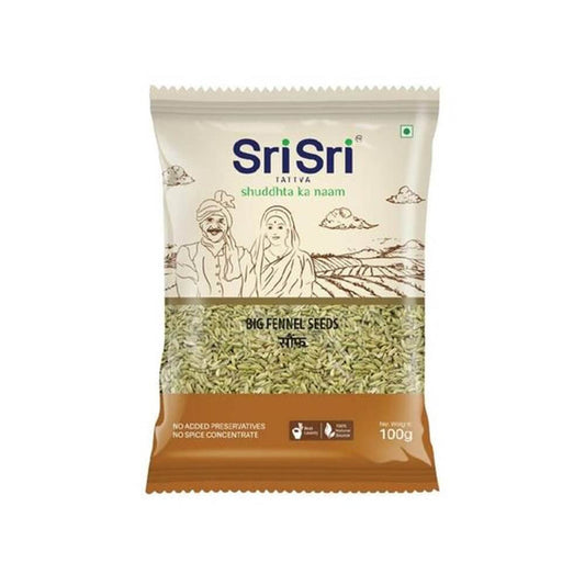 Sri Sri Tattva Big Fennel Seeds (Saunf) - 100 gm