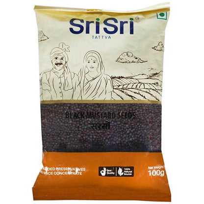 Sri Sri Tattva Black Mustard Seeds - 100 gm