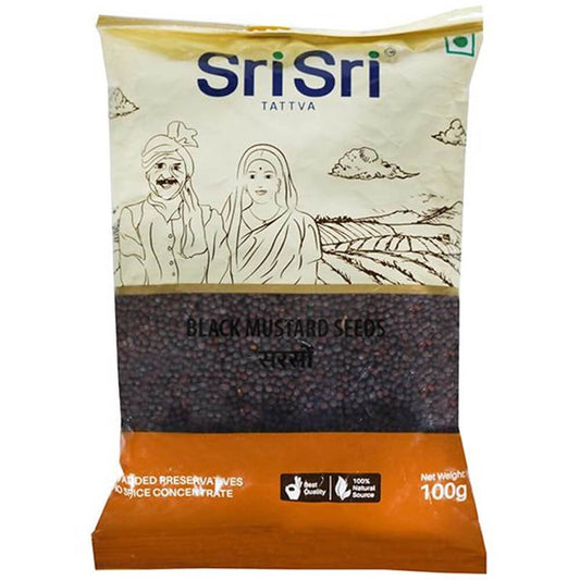 Sri Sri Tattva Black Mustard Seeds - 100 gm