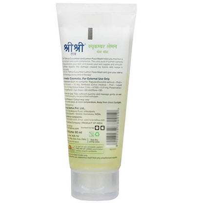 Sri Sri Tattva Cucumber & Lemon Face Wash - 60 ml