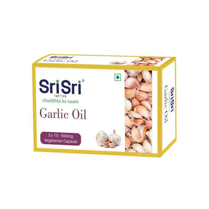 Sri Sri Tattva Garlic Veg Oil Capsules - 30 caps