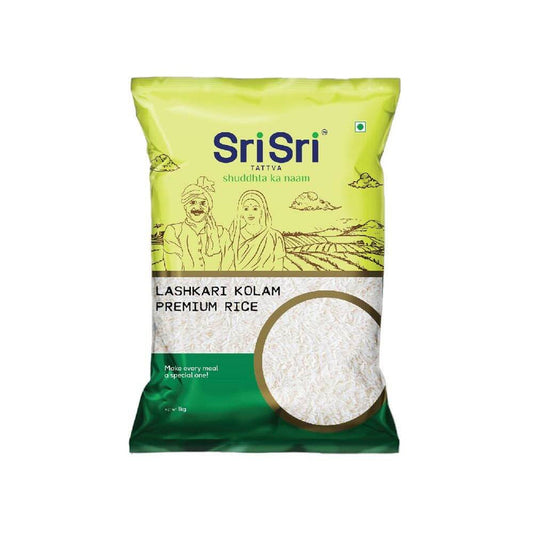Sri Sri Tattva Lashkari Kolam Premium Rice - 1 kg
