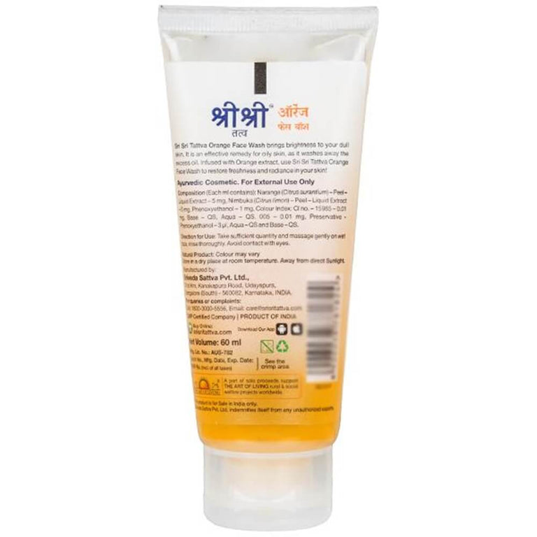 Sri Sri Tattva Orange Face Wash - 60 ml