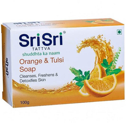 Sri Sri Tattva Orange & Tulsi Soap - 100gm - Pack of 1