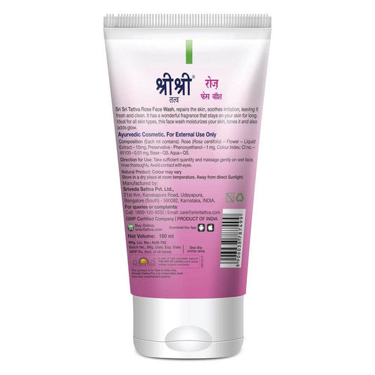 Sri Sri Tattva Rose Face Wash - 60 ml