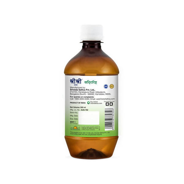 Sri Sri Tattva Khadirarishta Syrup - 500 ml