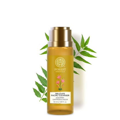 Forest Essentials Delicate Facial Cleanser Kashmiri Saffron & Neem - 50 ml