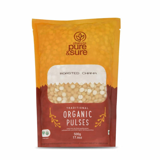 Pure & Sure Roasted Chana Traditional Organic Pulses - 500 gm