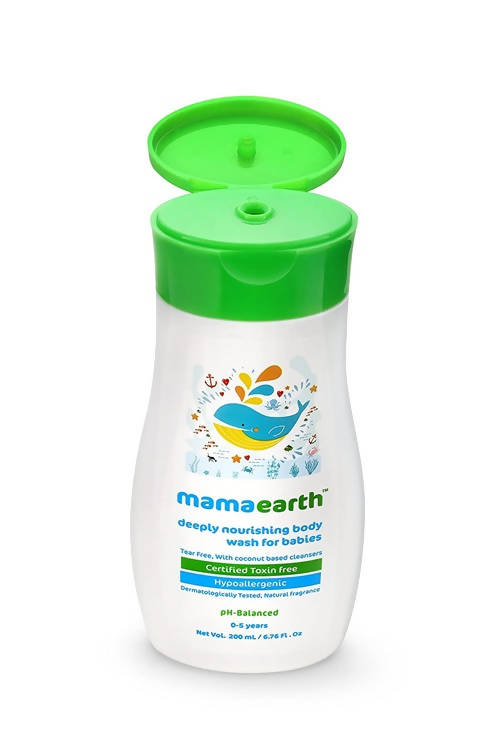 Mamaearth Daily Moisturizing Lotion & Mamaearth Deeply Nourishing Baby Wash For Babies - Combo Pack