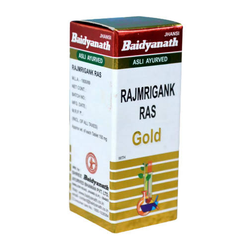 Baidyanath Jhansi Rajmrigank Ras With Gold - 5 Tabs