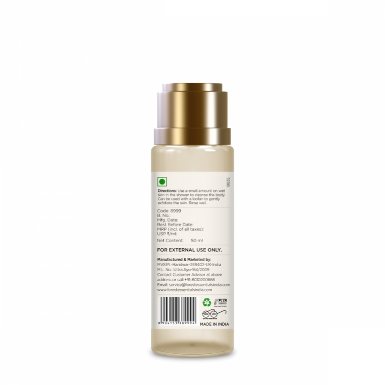 Forest Essentials Travel Size Silkening Shower Wash Indian Rose Absolute - 50 ml