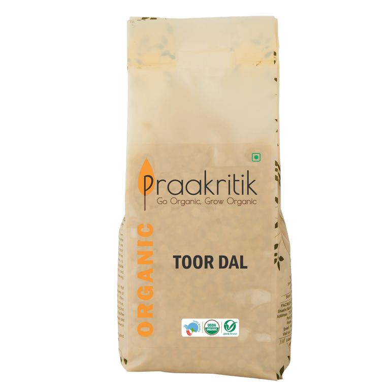 Praakritik Organic Tuvar Dal - 500 gm