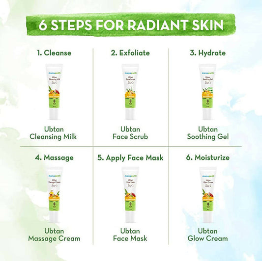 Mamaearth Ubtan Facial Kit with Turmeric & Saffron for Glowing Skin - Kit