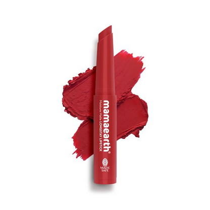 Mamaearth Moisture Matte Longstay Mini Lipstick - Raspberry Scarlet - 0.7 gm