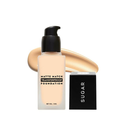 Sugar Cosmetics Matte Match Transferproof Foundation - 37 Freddo - 30 ml