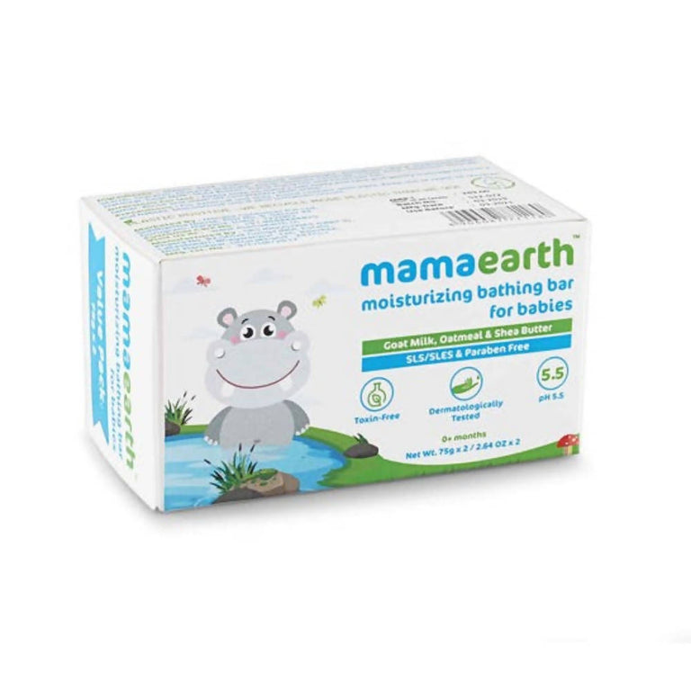 Mamaearth Moisturizing Bathing Bar Soap For Babies - Pack of 2