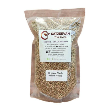 Satjeevan Organic Moth Matki Whole - 1000 gm
