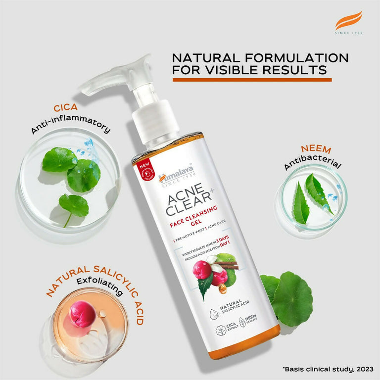Himalaya Herbals Acne Clear+ Face Cleansing Gel - 200 ml