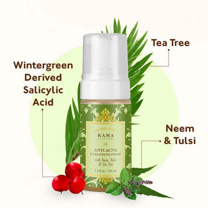 Kama Ayurveda Mini Anti Acne Cleansing Foam - 50 ml