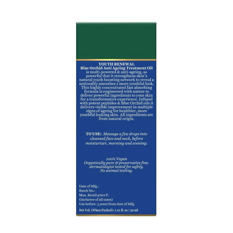 Biotique Youth Renewal Blue Orchid Anti-Ageing Treatment Oil - 30 ml