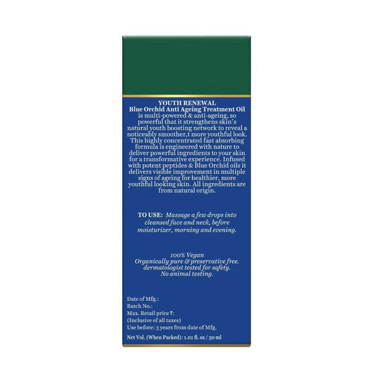 Biotique Youth Renewal Blue Orchid Anti-Ageing Treatment Oil - 30 ml