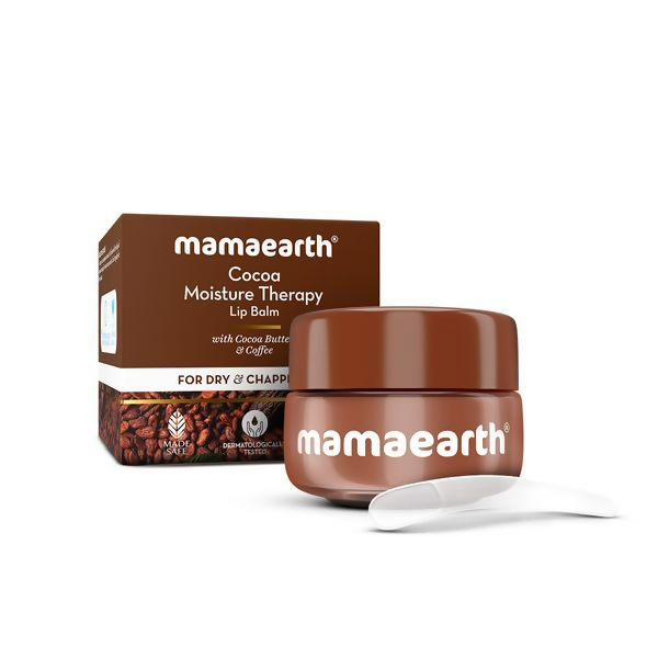 Mamaearth Cocoa Moisture Therapy Lip Balm with Cocoa Butter & Coffee For Dry & Chapped Lips - 15 gm