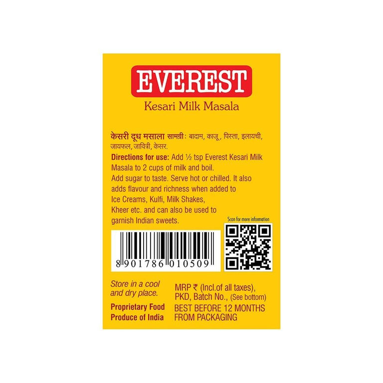 Everest Kesari Milk Masala - 50 gm