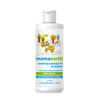 Mamaearth Daily Moisturizing Lotion & Soothing Baby Massage Oil, With Sesame, Almond & Jojoba Oil - combo