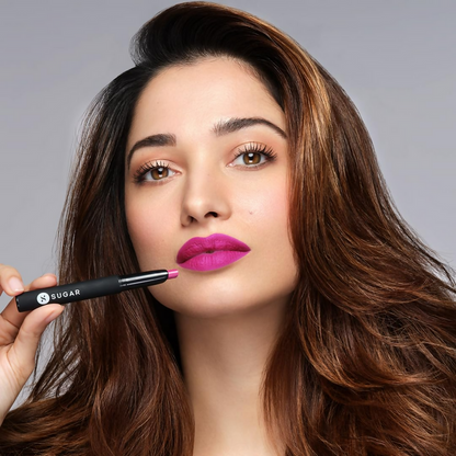 Sugar Cosmetics Matte Attack Lipstick, Transferproof & Smudgeproof - Plums N Roses - 2 gm