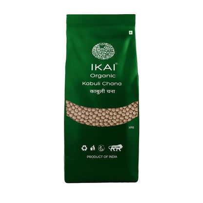 IKAI Organic Kabuli Chana (White Chickpea) - 500 gm