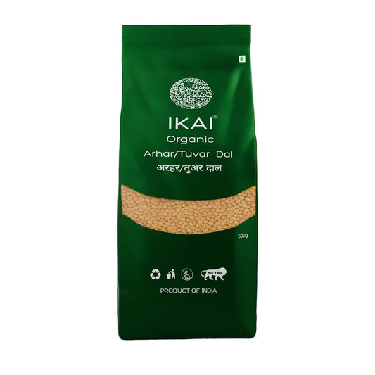 IKAI Organic Arhar/Tuvar Dal - 500 gm