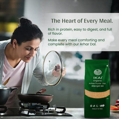 IKAI Organic Arhar/Tuvar Dal - 500 gm