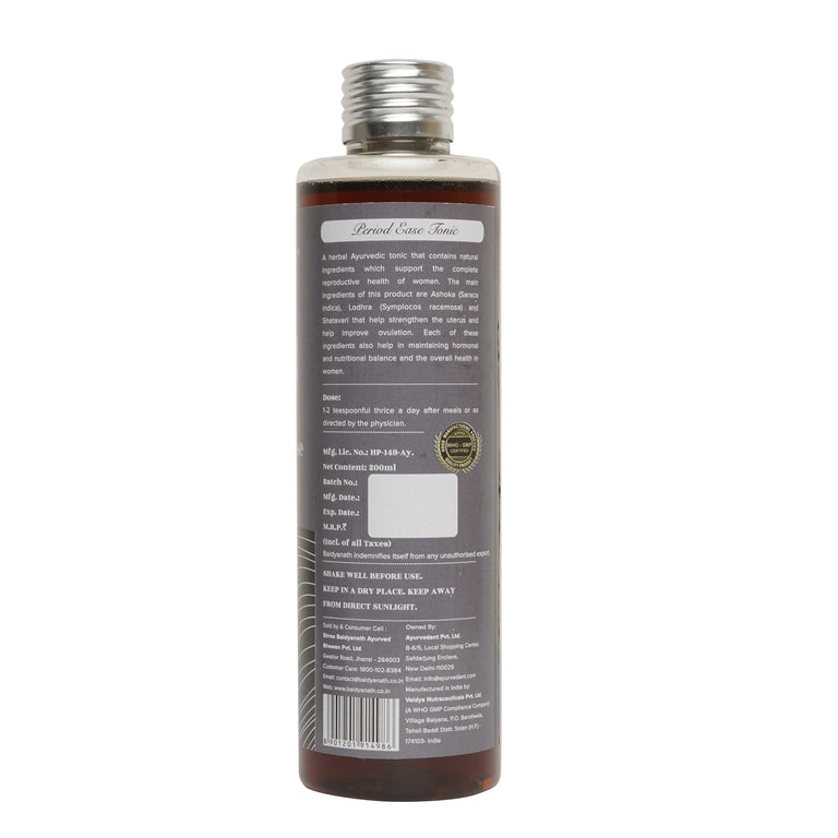 Baidyanath Jhansi Ayurvedant Period Ease Tonic - 200 ml