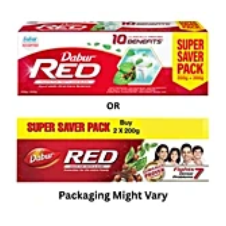 Dabur Red Paste, (Buy 3 Get 1 Free) - 150 gm - set of 4