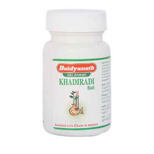 Baidyanath Jhansi Khadiradi Bati - 5 gm tabs
