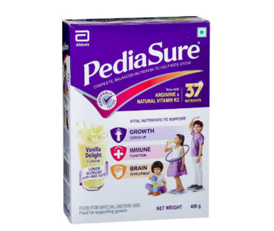 PediaSure Health and Nutrition Drink Powder for Kids Growth (Vanilla) - 375 gm