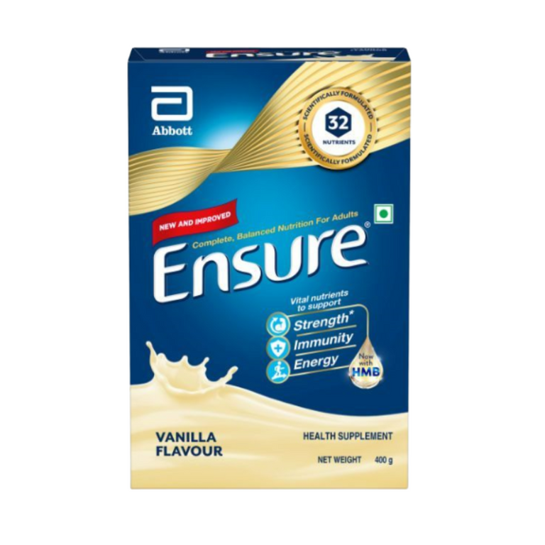 Ensure Nutritional Powder Vanilla Flavour - Balanced Nutrition Drink, Helps in Weight Management - 200 gm - Refill Pack