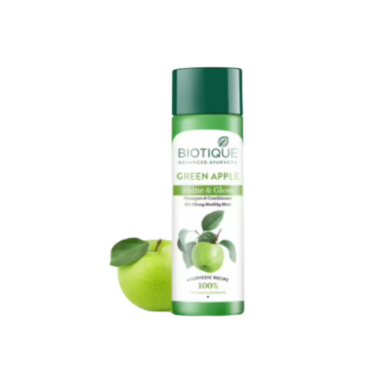 Biotique Bio Green Apple Fresh Daily Purifying Shampoo and Conditioner - 120 ml
