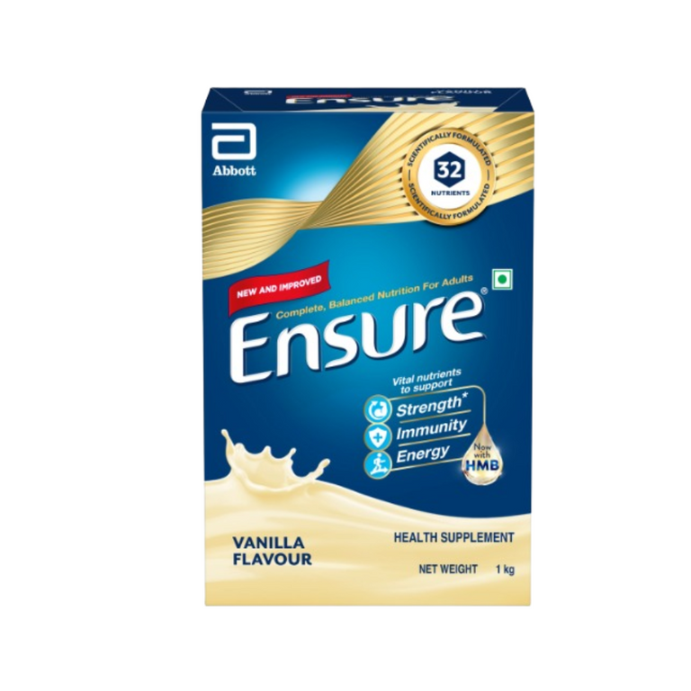 Ensure Nutritional Powder Vanilla Flavour - Balanced Nutrition Drink, Helps in Weight Management - 200 gm - Refill Pack