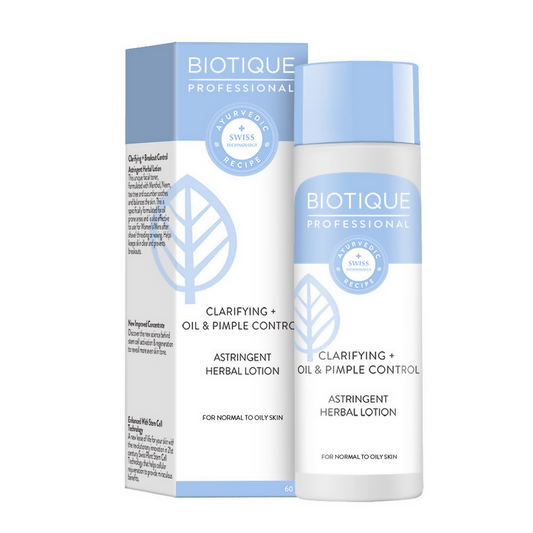 Biotique Professional Clarifying + Oil & Pimple Control Astringent Herbal Lotion - 60 ml