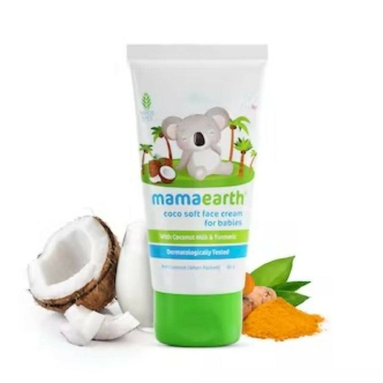 Mamaearth Coco Soft Face Cream With Coconut Milk & Turmeric For Babies - 60 gm