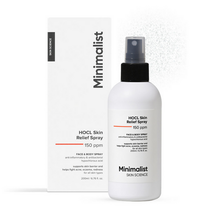 Minimalist HOCL Skin Relief Spray 150 PPM Face & Body Spray - 200 ml