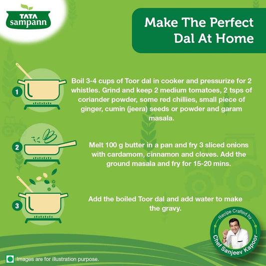 Tata Sampann Unpolished Toor Dal - 1 kg