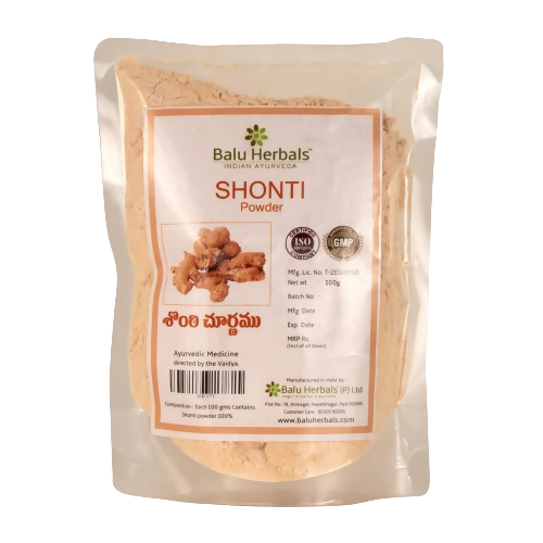 Balu Herbals Dry Ginger (Shonti) Powder - 100 gm