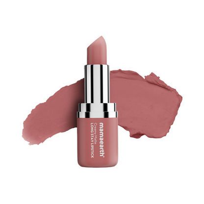 Mamaearth Creamy Matte Long Stay Lipstick - Pillow Nude - 4.2 gm