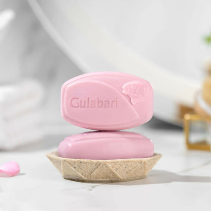 Dabur Gulabari Pure Rose Soap for Radiant Rose Glowing Skin & Body - 150 gm - Pack of 4