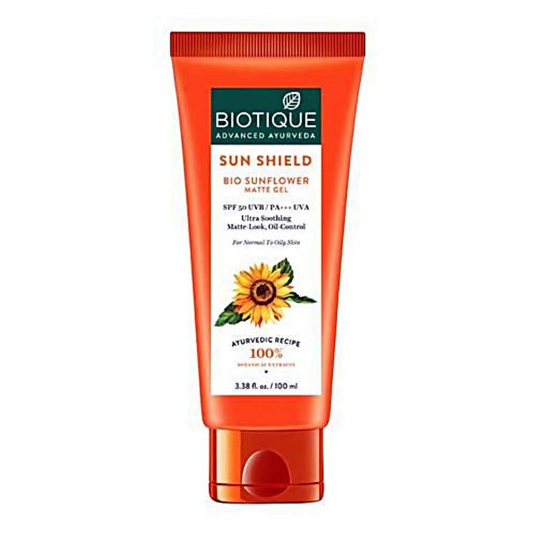 Biotique Advanced Ayurveda Sun Shield Sunflower Matte Gel - 50 ml