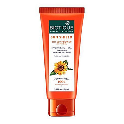 Biotique Advanced Ayurveda Sun Shield Sunflower Matte Gel - 50 ml